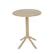 image 2 of Rimini Cala Outdoor Grade Bistro Table and 2 Chair Set - Plastic/Metal - L60 x W60 x H82 cm - Sand - Partially Assembled