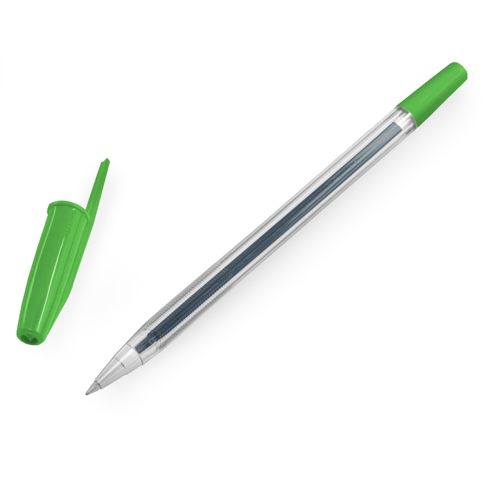 image 1 of 12 Pack Uni-ball Green Ballpoint Pens 0.7mm Fine Tip Quick Drying Pigment Ink Smooth Writing Pens for Home Office Stationery
