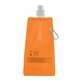 image 2 of MidOcean Gates Plain Foldable 480ml Water Bottle - Transparent Orange - One Size Black | One Size