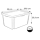 image 5 of Keeeper Bambi Turn Around Stackable Box with Lid 15 Litre Transparent