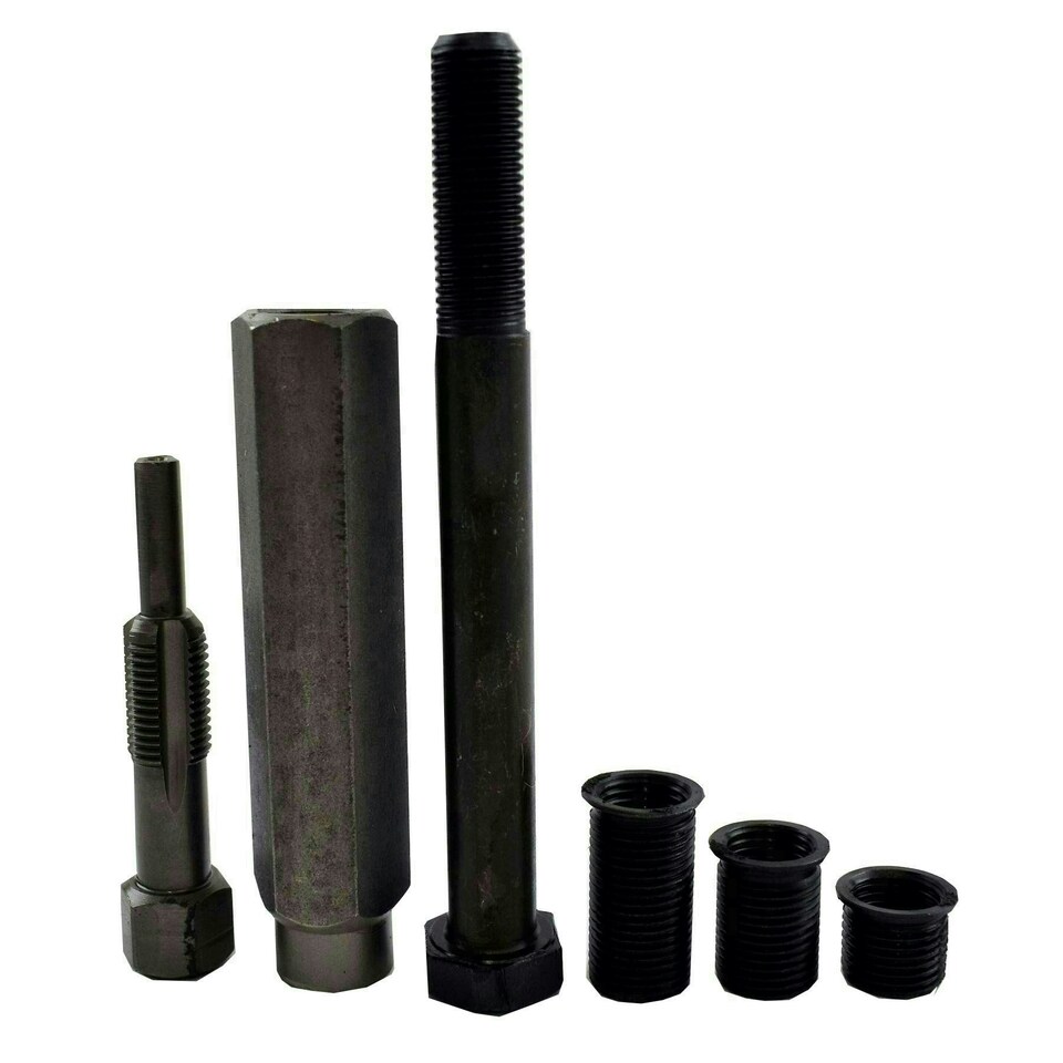 image 1 of Glow Plug Cylinder Head Metric Thread Repair Restorer Tap Kit M12 x 1.25