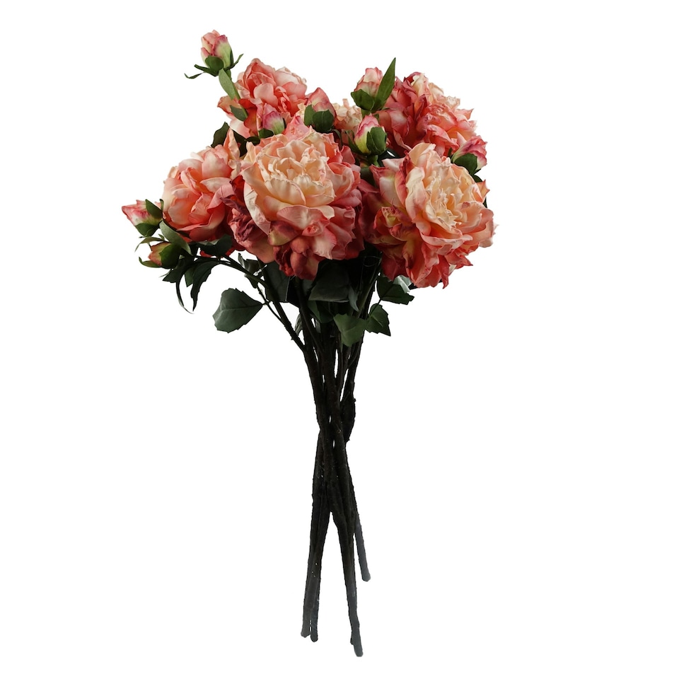 image 1 of 6 x Peony Artificial Flower Pink