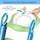 image 3 of Children Baby Toddler Kid Potty Training Toilet Seat Trainer Urinal Chair with Ladder, Green & Blue