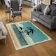 image 2 of Hello Summer (Rug) Blue | Medium: 80x150cm