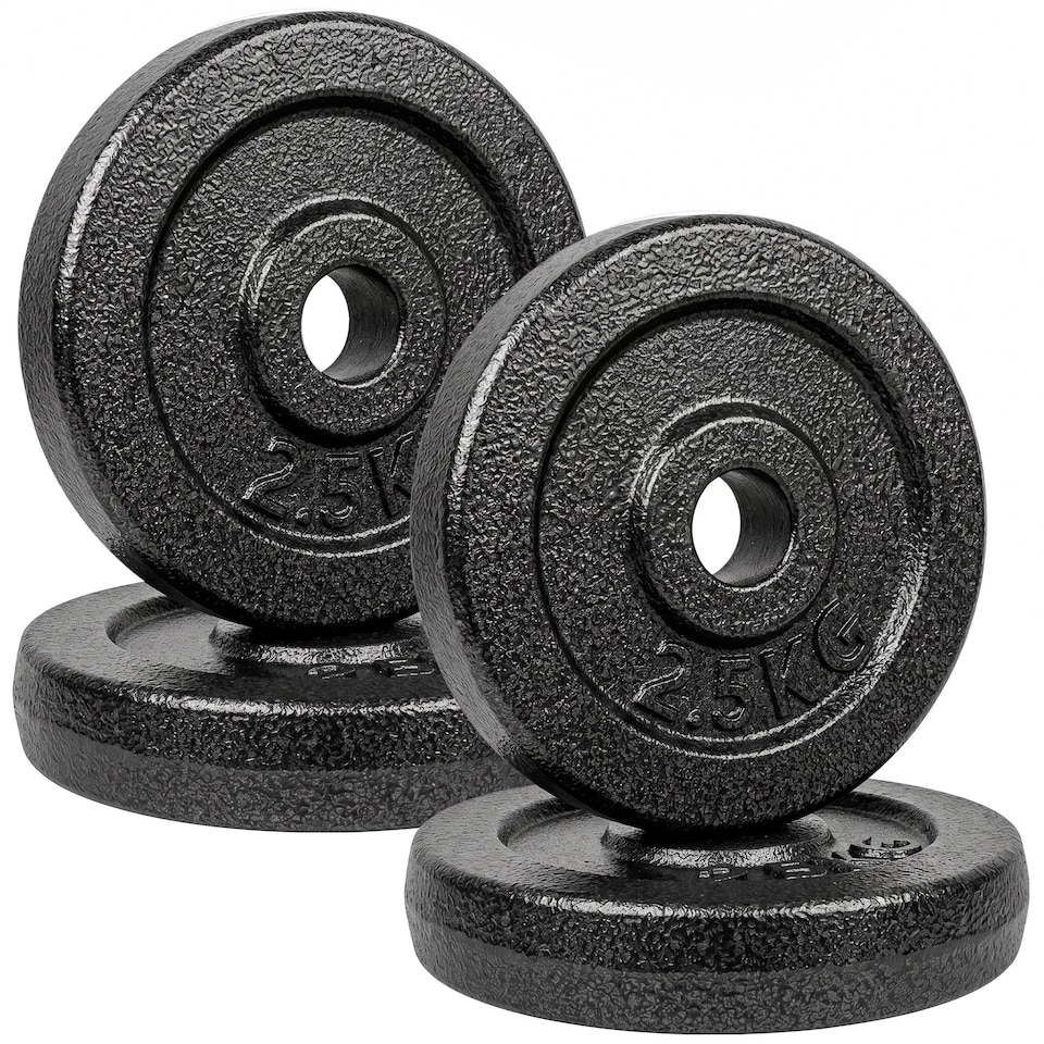 image 1 of SPORTNOW Weight Plates Set, 1"/2.5cm Weight Disc Pair, 4 x 2.5kg