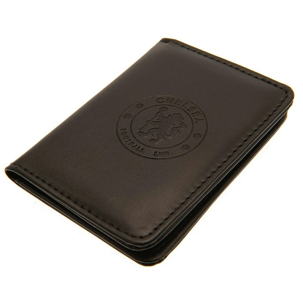 Chelsea FC Executive Crest Card Holder - Black - One Size