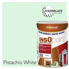 InsOpaint Exterior Masonry Paint - Heat Reflecting, Insulating & Weatherproof Exterior Wall Protection - Pistachio White - 5L
