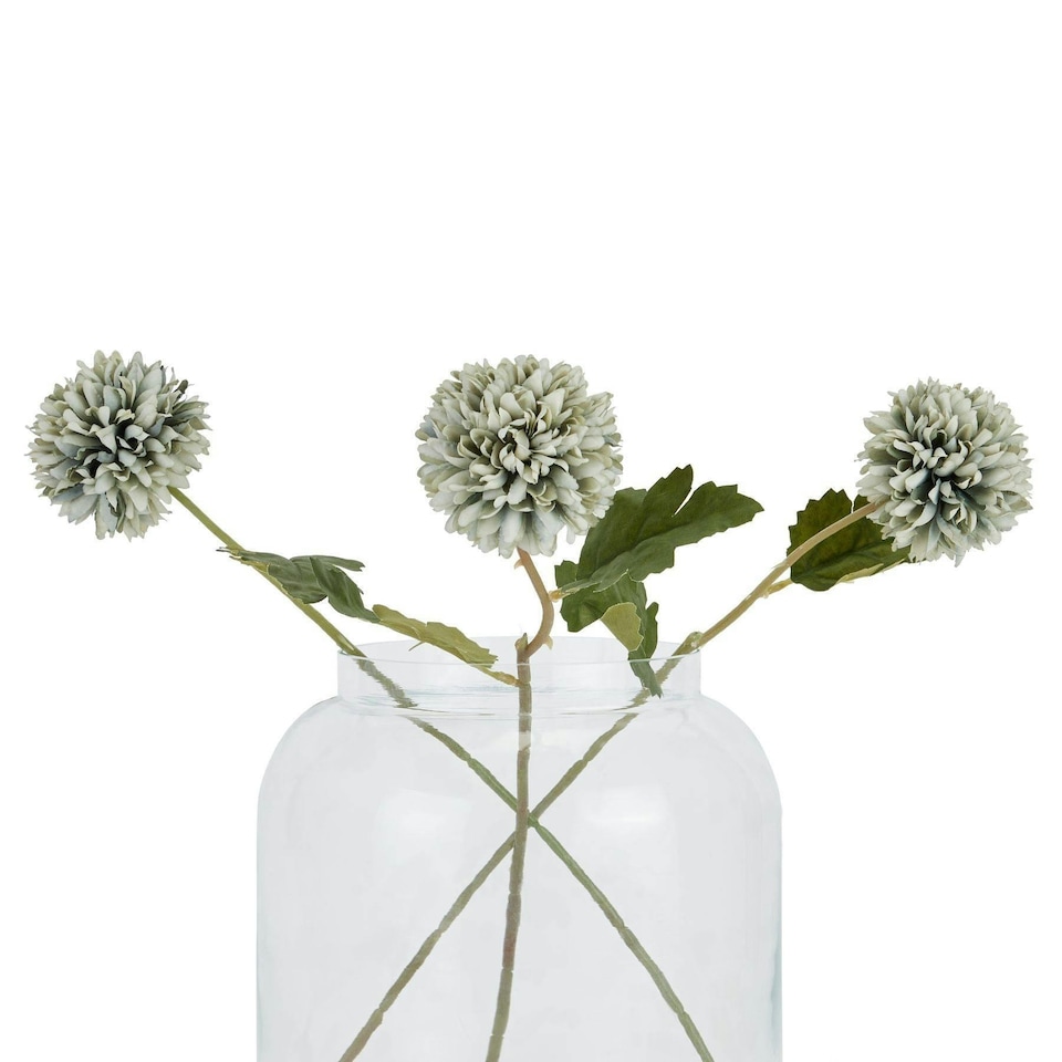 image 1 of Hill Interiors Chrysanthemum Artificial Flower - Pale Green - One Size
