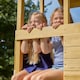 image 5 of Treehouse Wooden play Tower with Climbing Wall and Fireman's Pole - FSC® certified