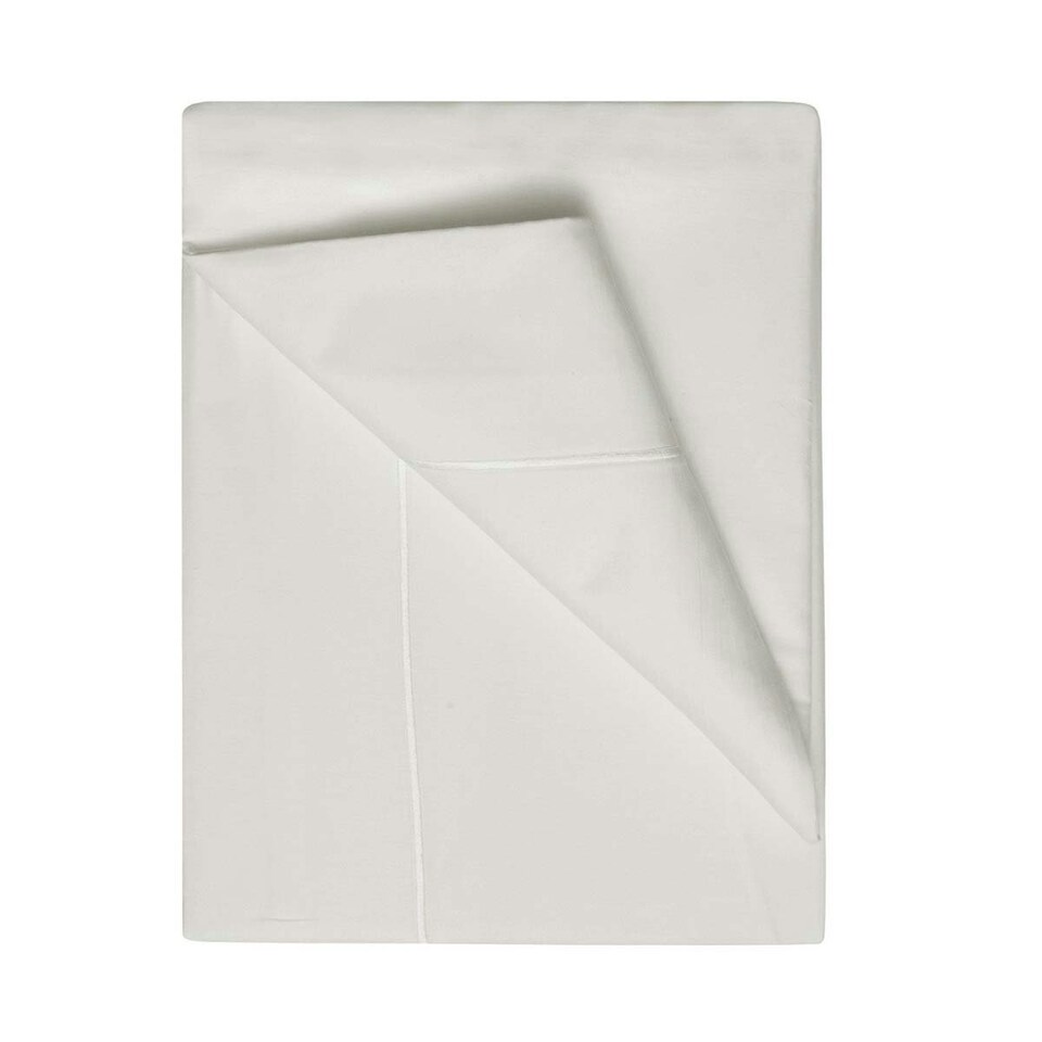 image 1 of Belledorm 400 Thread Count Egyptian Cotton Flat Sheet - Ivory - Single