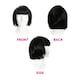 image 3 of Nessa Costume - 5 Pcs - Vest, Wig, Cigs, Tattoos & Gloves | Black | 2XL
