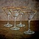 image 7 of Timeless Martini Glass With Gold Rim Sets Queensway Tall Party Drinks Glassware | Clear | Clear | Set of 4