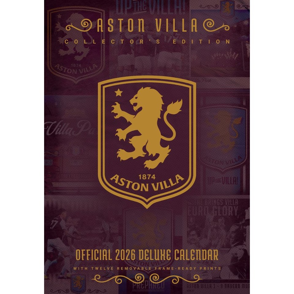 ASTON VILLA FC 2026 A3 DELUXE CALENDAR