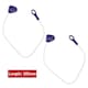 image 2 of SPARES2GO Door Hinge Rope Cable Cord for Beko Dishwasher (Pack of 2, 285mm)