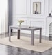 image 3 of Dining Table Grey Wood Kitchen Place for 6 Seats, Dining Table Only (Grey H75 x L140 x W80 CM)