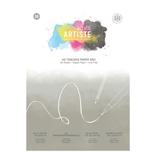 Artiste Tracing Paper Pad, White, A3, 63gsm 30 Sheets
