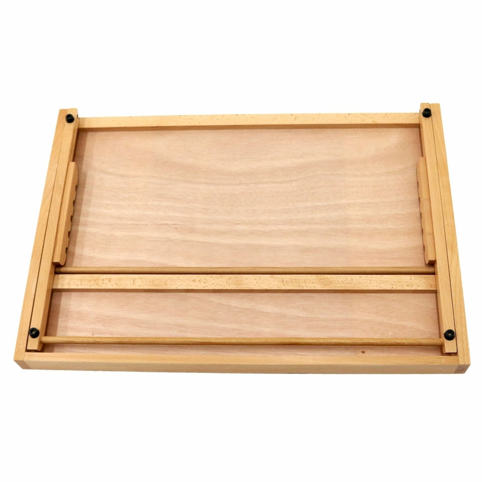 image 1 of A2 Wooden Drawing Board Table Canvas Workstation Sketch Easel | Brown