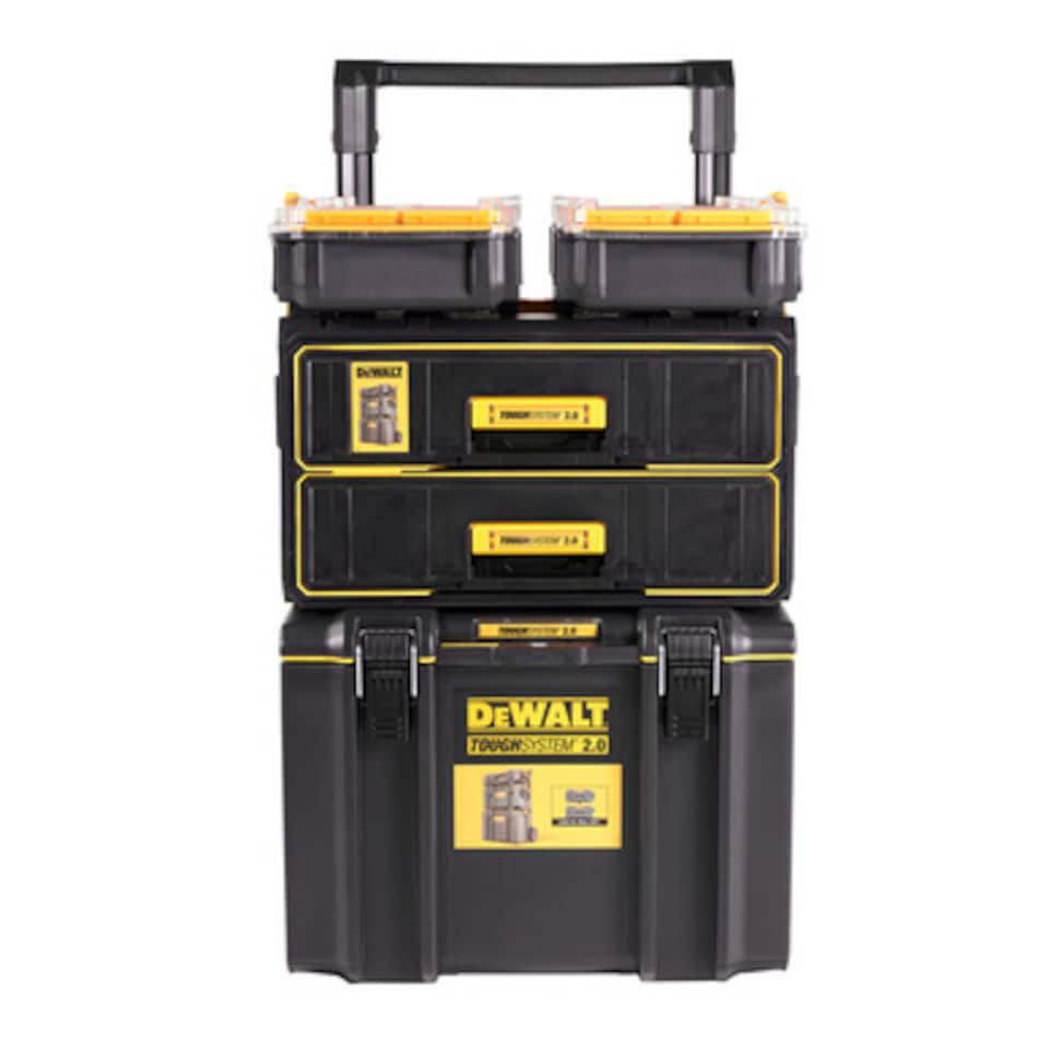 image 1 of DeWalt ToughSystem 2.0 Tower with 2 x Organisers and Drawers