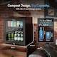 image 2 of VonHaus Drinks Fridge 43L with Reversible Glass Door