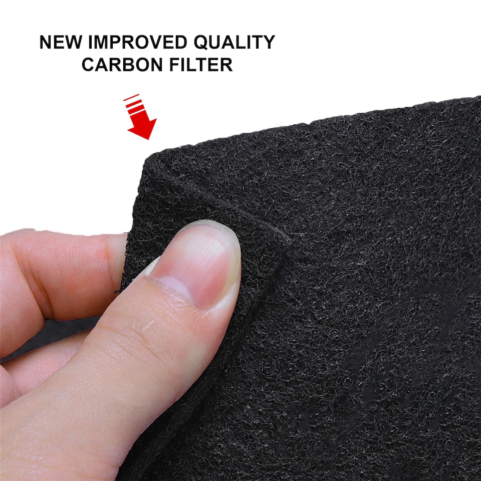 image 1 of SPARES2GO UNIVERSAL Cooker Hood Filter Extractor Vent Fan Odour + Grease Carbon Filters