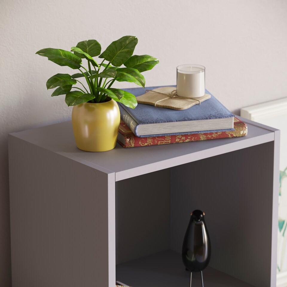 image 1 of Vida Designs Oxford 5 Tier Cube Bookcase Display Storage, Grey