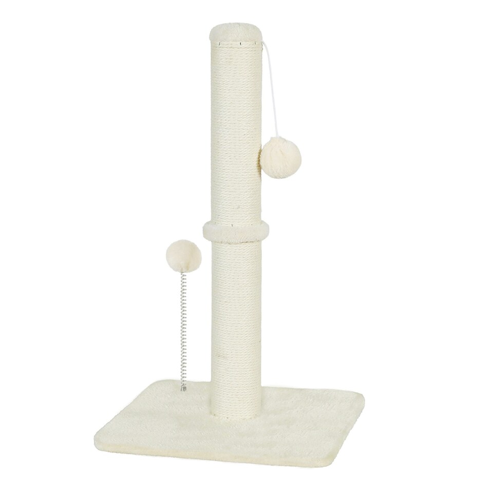 image 1 of Skylos 54cm Cat Scratching Post Natural Sisal Heavy Duty Scratcher Ball
