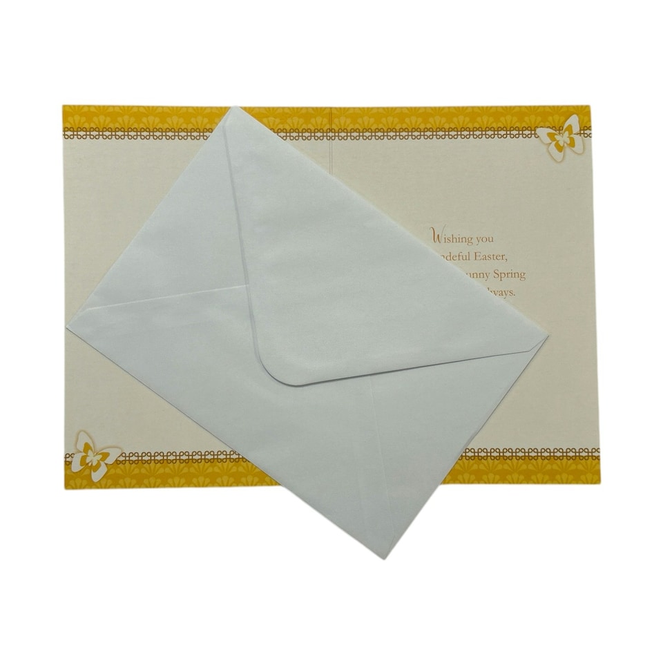 image 1 of Thinking Of You White Daffodil Flowers Design Easter Card