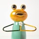 image 4 of Homescapes Metal ‘Half Tree’ Yoga Frog - 29 cm Tall