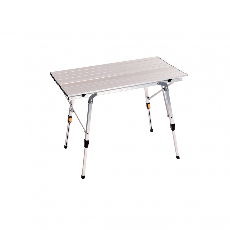 image 1 of 3ft Adjustable Portable Folding Outdoor Aluminium Camping Kitchen Work Top Table | Silver