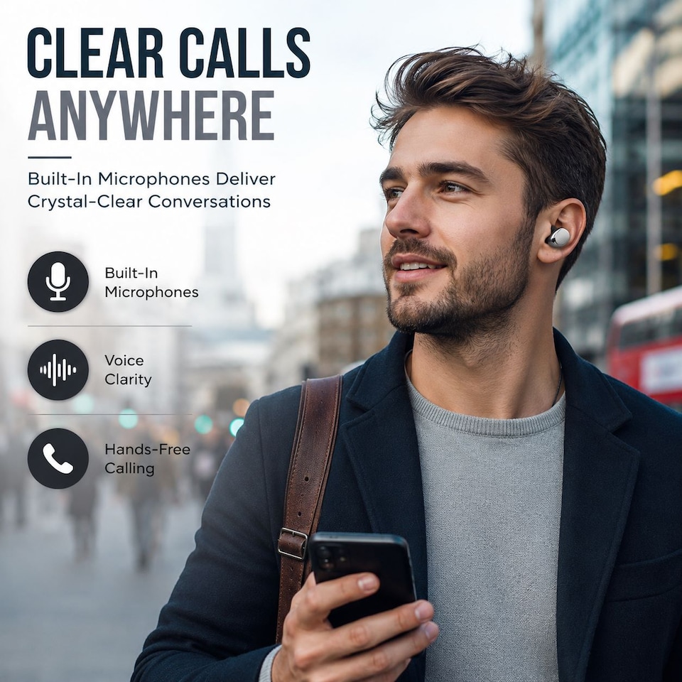 image 1 of Krane & Bauer Hurricane Wireless In-Ear Headphones, Black