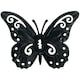 image 3 of Small Yellow Metal Butterfly Garden/Home Wall Art Ornament 11x8.5cm