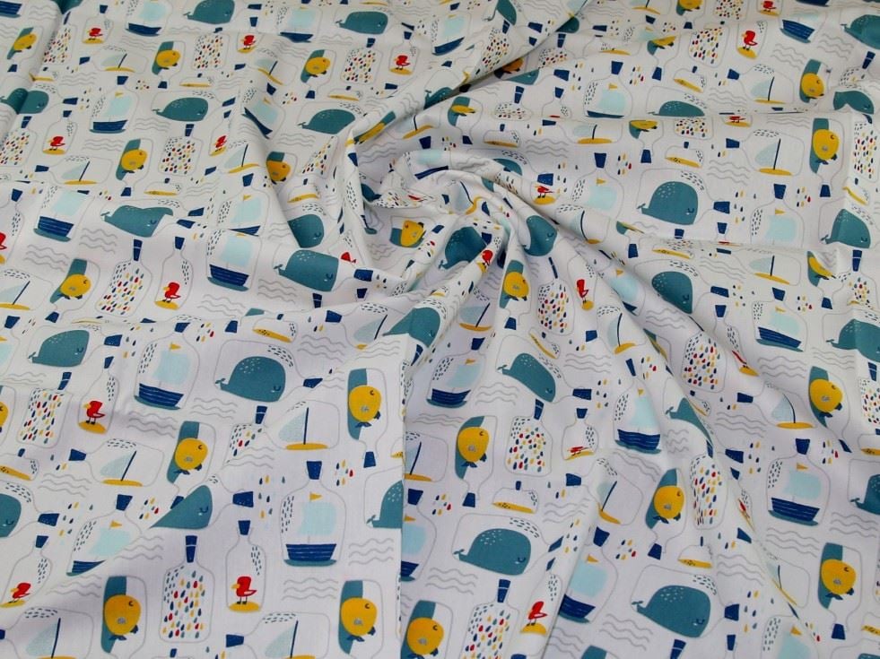 John Louden White 100% Cotton Poplin Dressmaking Fabric, 150cm / 59" Wide - per metre
