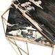image 3 of Distinctive Dark Petrified Wood Coffee Table, Natural Design Modern Coffee Table, Elegant Decorative Table | Brown