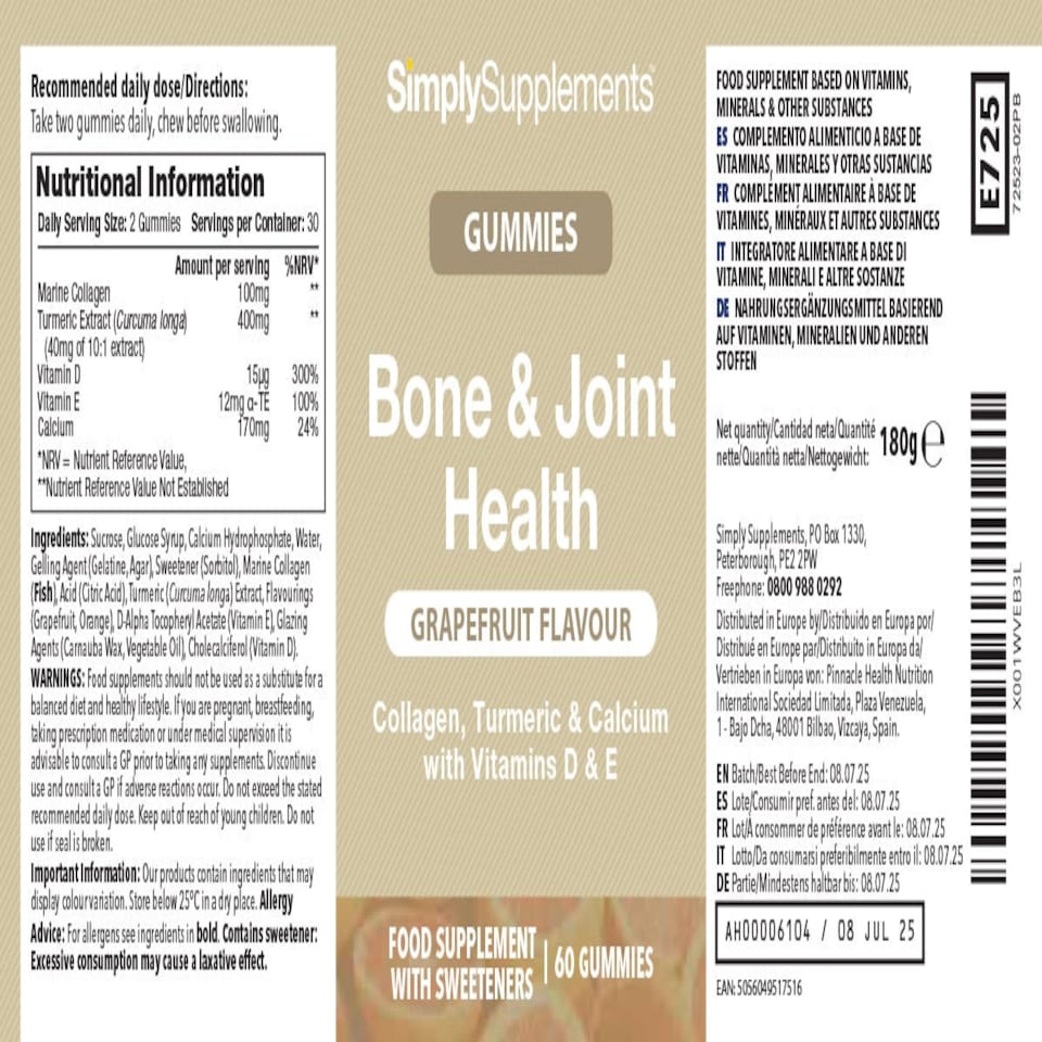 image 1 of Bone and Joint Health Gummies - 60 Gummies
