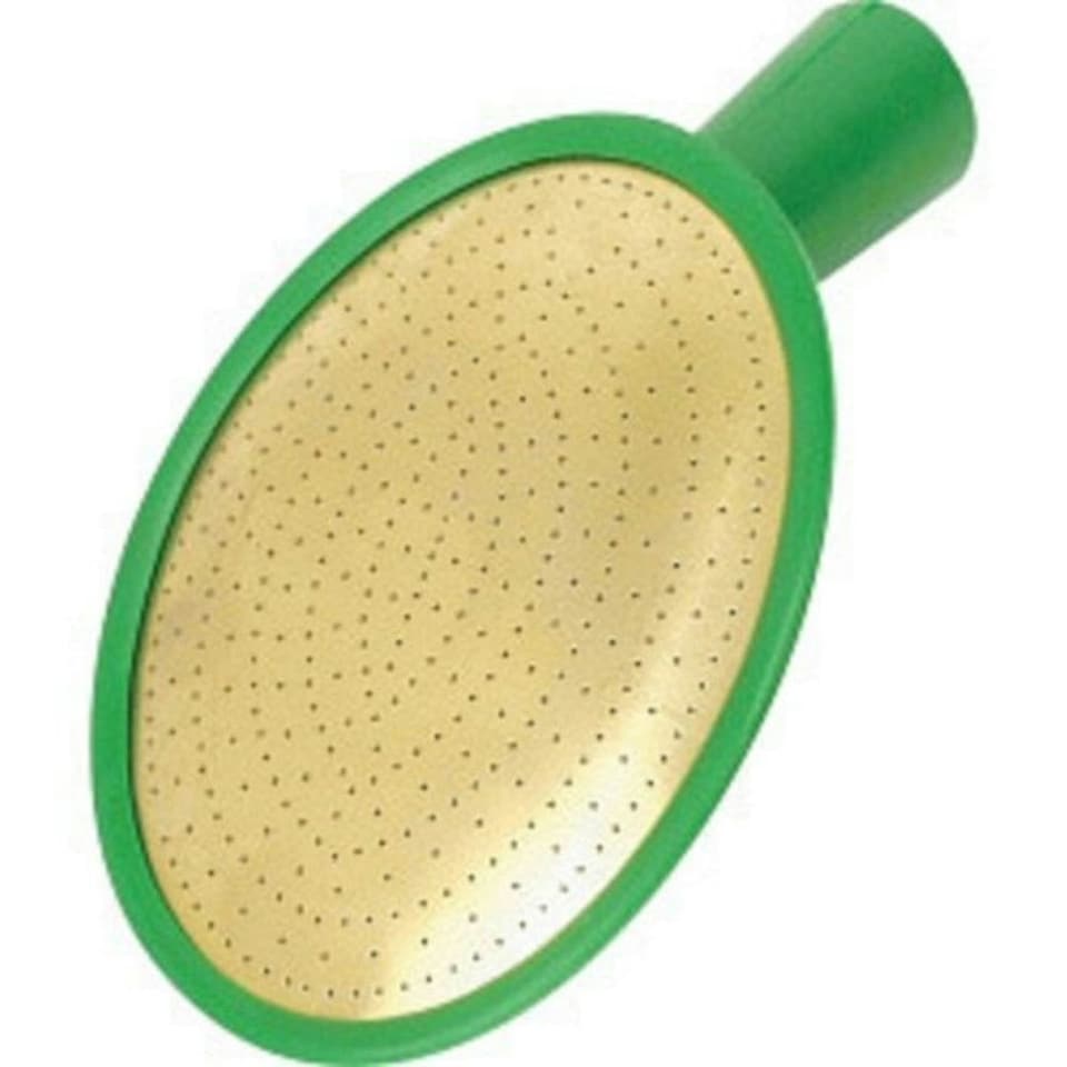 image 1 of Fine As Rain Oval Plastic Watering Rose - Green/Gold - One Size