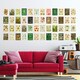 image 3 of Botanical Aesthetic Haeckel Colourful Art Set of 50 Unframed A6 Prints