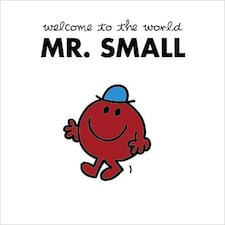 3D Holographic Mr Small Mr Men New Baby Boy Card
