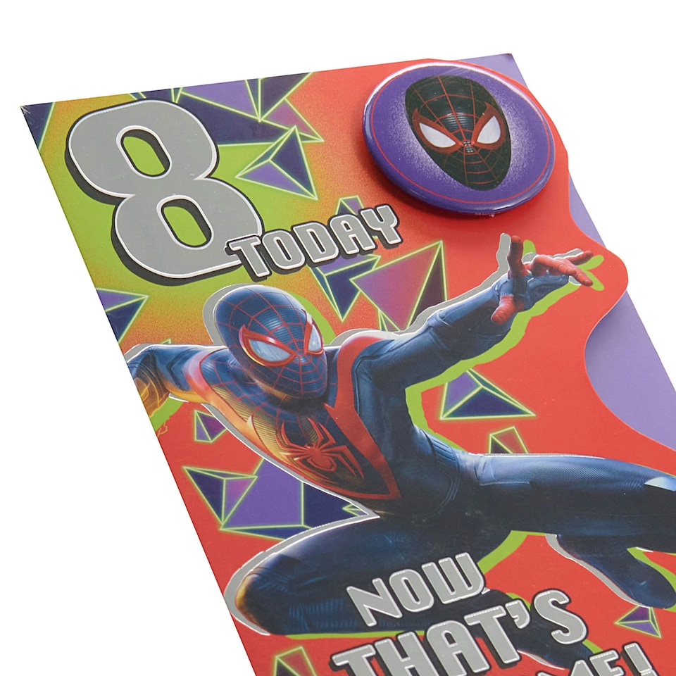 image 1 of 8th Birthday Card - Spider-Man