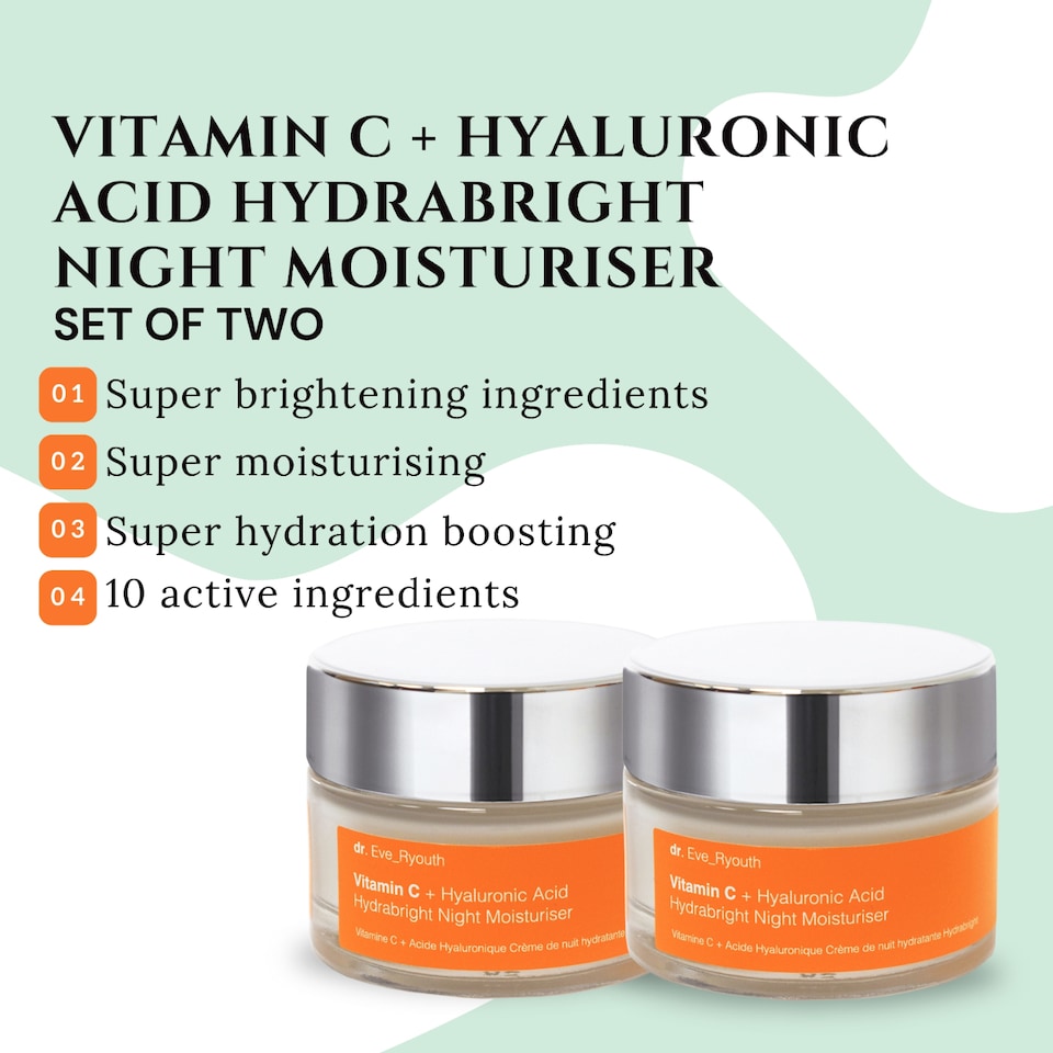 image 1 of Dr. Eve_Ryouth 2 X Vitamin C + Hyaluronic Acid Hydrabright Night Moisturiser 50ml