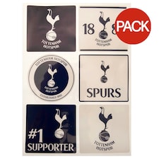Tottenham Hotspur FC Car Decal Set (Pack of 6) - Navy/White - One Size