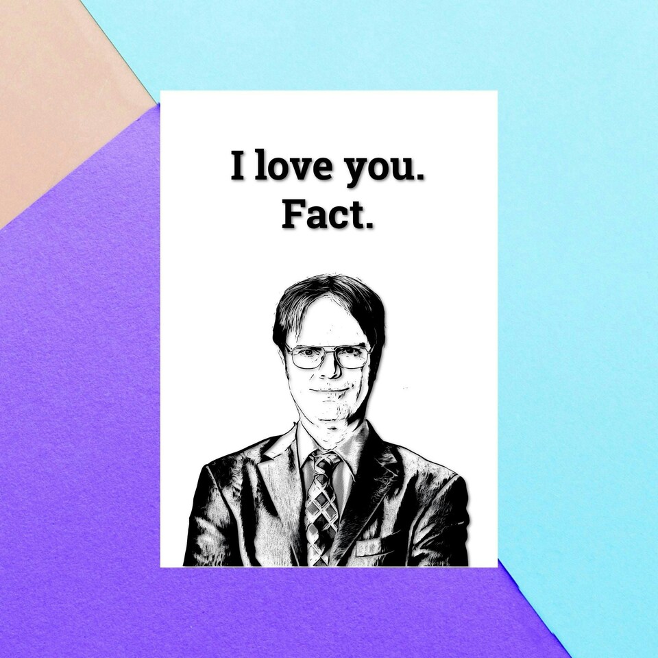 I Love You. Fact Greetings Card