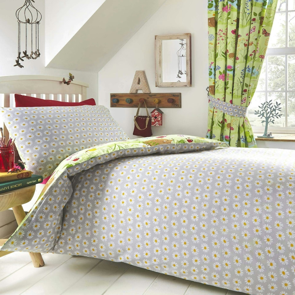 image 1 of Kids Club Bluebell Woods Bed Duvet Cover and Pillowcase Set Multi | Single