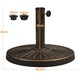 image 6 of Yaheetech Outdoor Heavy Duty Umbrella Base Stand Bronze