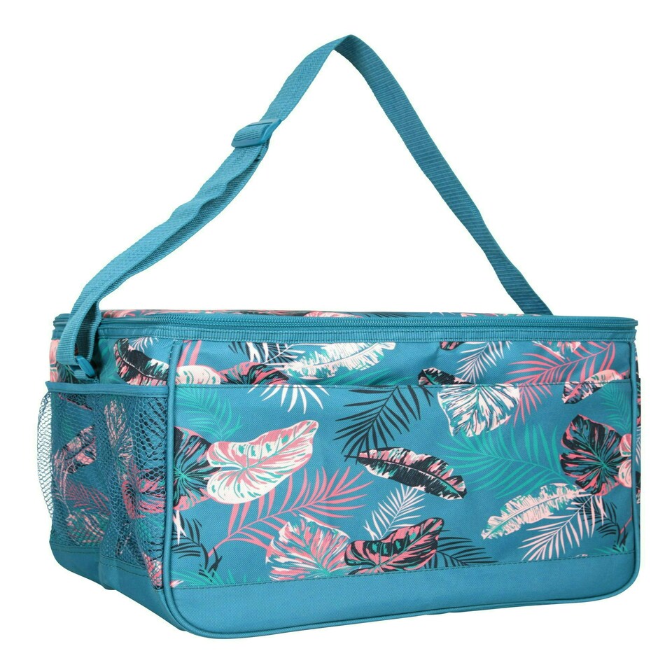 image 1 of Mountain Warehouse 25L Picnic Camping Coolbag Lightweight Durable Adjustable Bag Pink | Coral