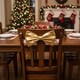 image 6 of 50cm Large Metallic Christmas Chair Bows Sashes Party Dining Decor Wedding | Gold | Gold | Set of 4