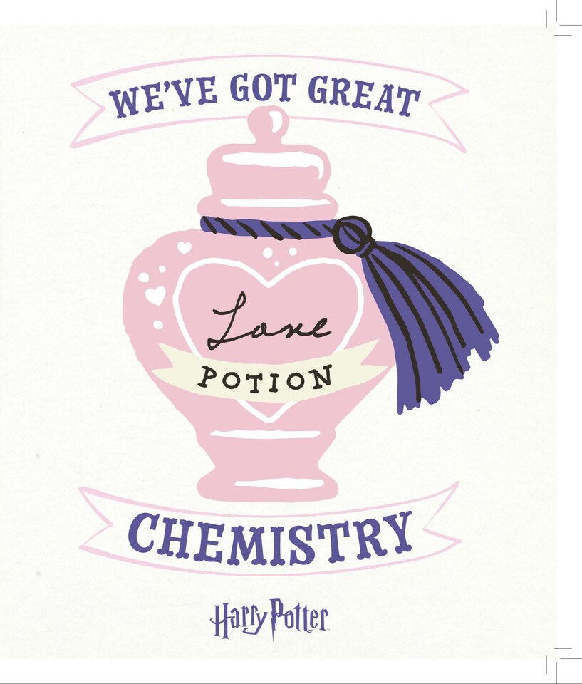 image 1 of Harry Potter 'We've Got Great Chemistry' Valentine's Day Card