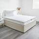 image 2 of OHS Pinsonic Soft Touch Anti-Allergy Mattress Topper Protector, King - White