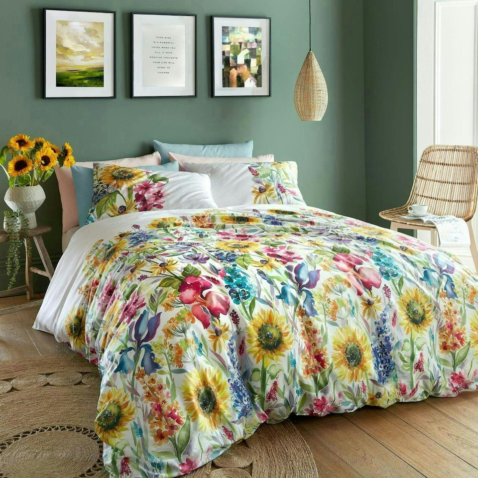 image 1 of Voyage Maison Sunflower Summer Standard Pillowcase Pair SS22