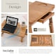 image 4 of Laptop Stand - 4 angles of inclination, with drawer, storage space, USB dual fan, 55 x 35 x 26 cm