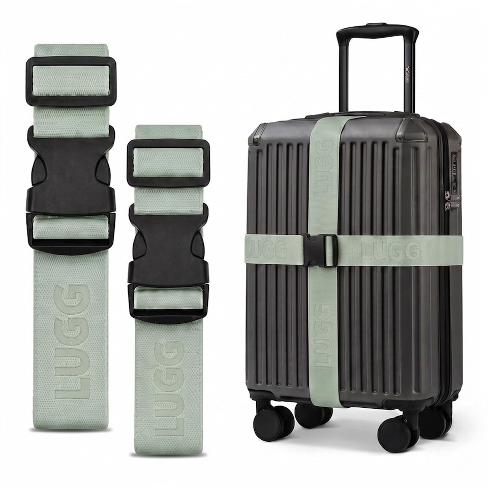 image 1 of Lugg Luggage Straps 2 Pack Adjustable Suitcase Belts 180 cm Polyester Webbing